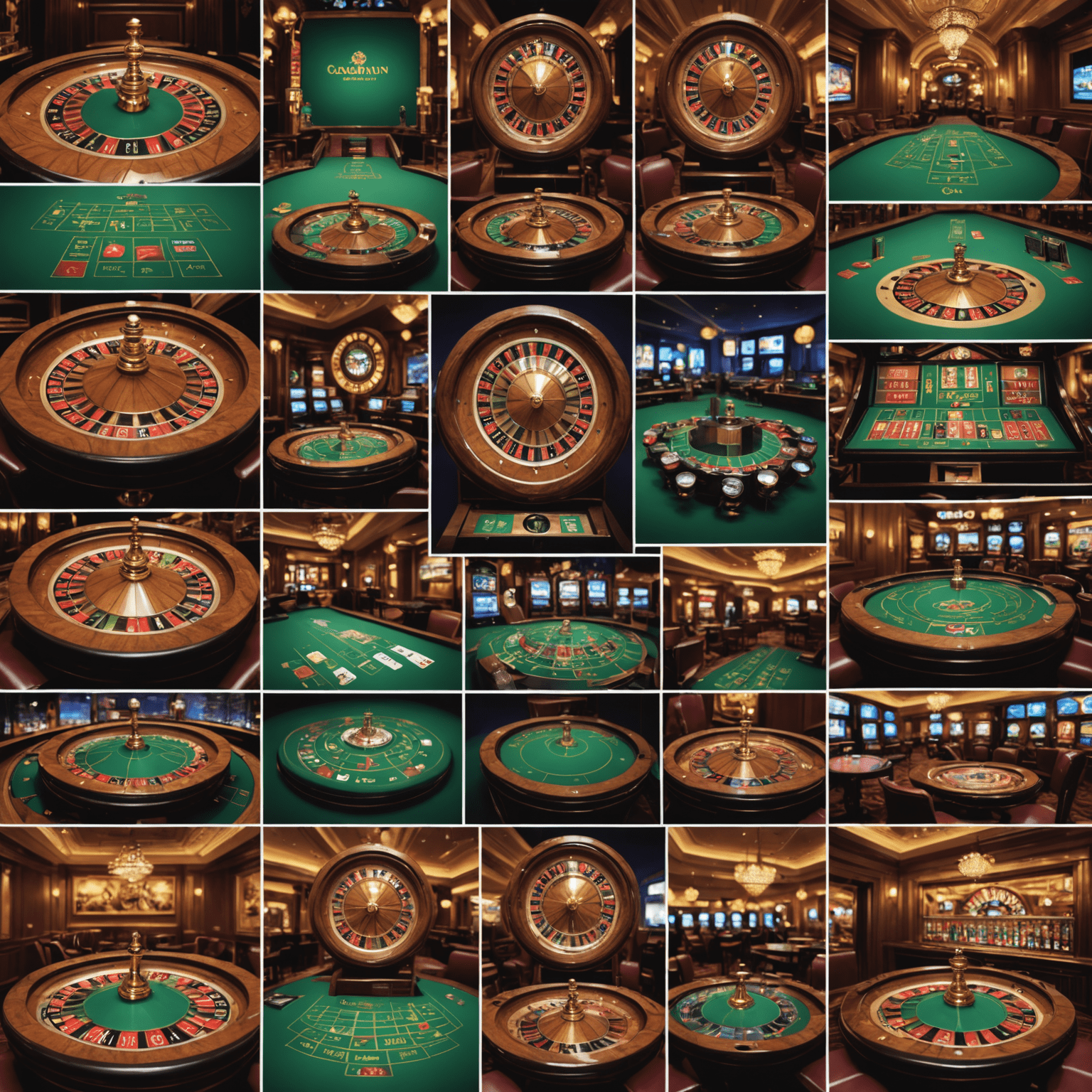 A collage showing the progression of social casino games from early simple designs to modern, sophisticated platforms with vibrant graphics and social features